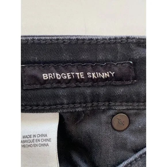 Lucky Brand Bridgette Skinny Jeans Black Stretch Women’s 8/29 Ankle - Picture 6 of 11
